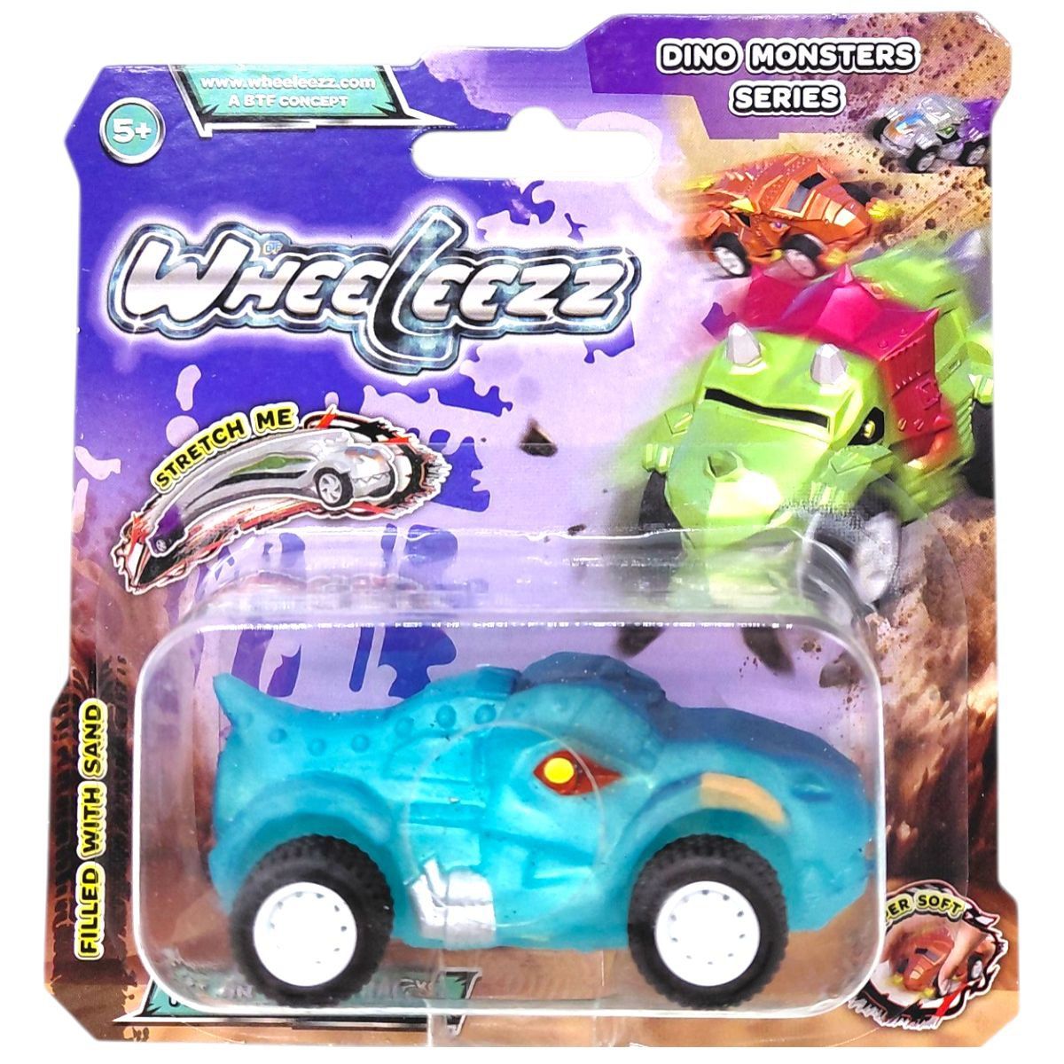 Машинка-тягнучка серії Dino, Wheeleezz (Діно, Віліз) ЗЕЛЕНИЙ  фото 1