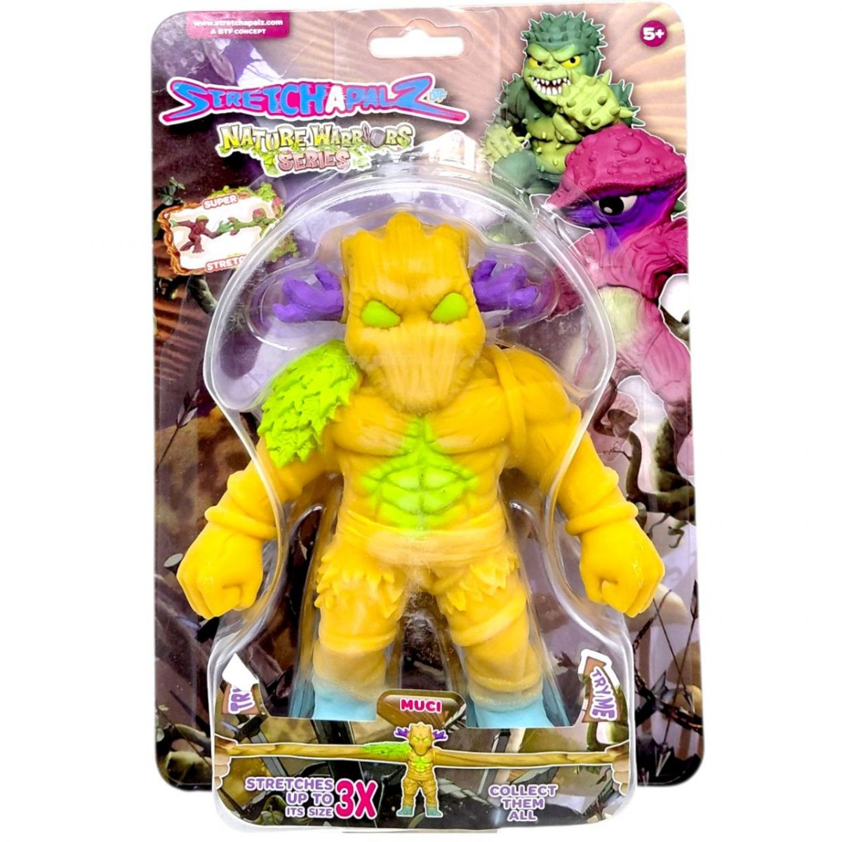 Іграшка-тягнучка Стрейчапалз 14см, серія Nature Warriors (Нейчер воріерс) MUCI  фото 1