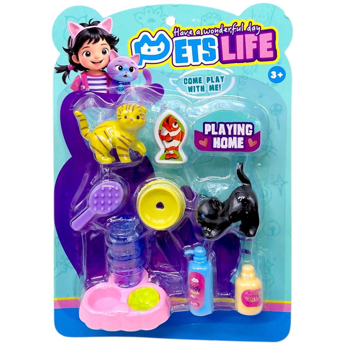 Набір для гри "Зоомагазин" РОЖЕВА ТАРІЛКА  фото 1