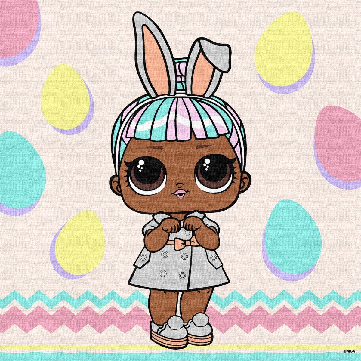 Набір для розпису по номерах для дітей "L. O. L.  Surprise! Spring Bling CARATS" 30х30см  фото 1