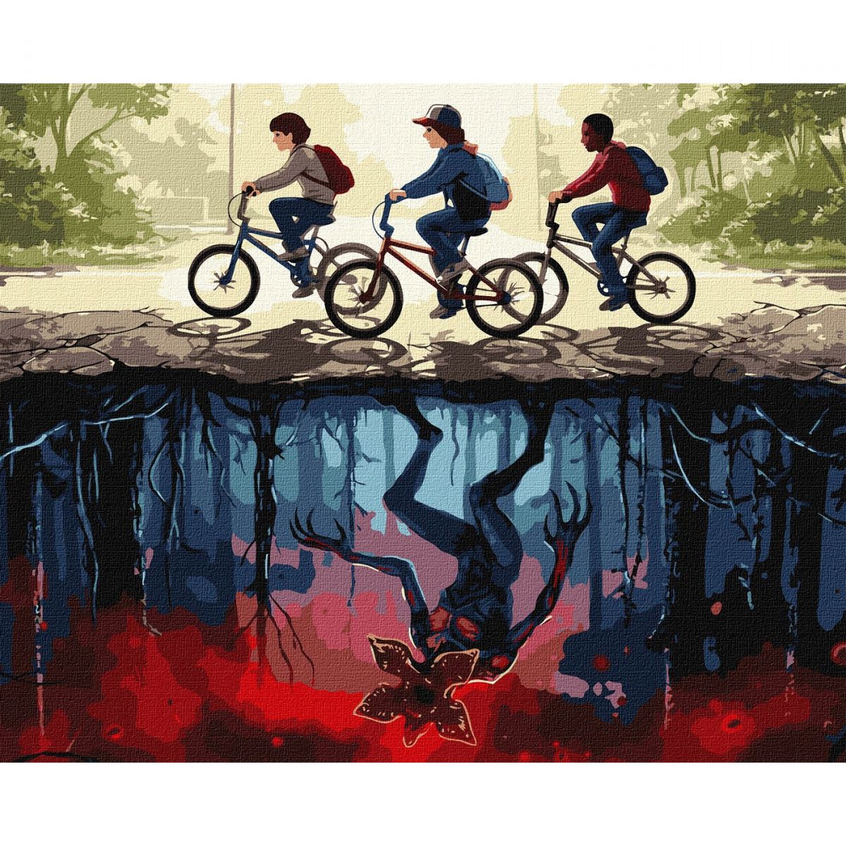 Набор для росписи по номерам "Граница реальностей" 40х50см  фото 1