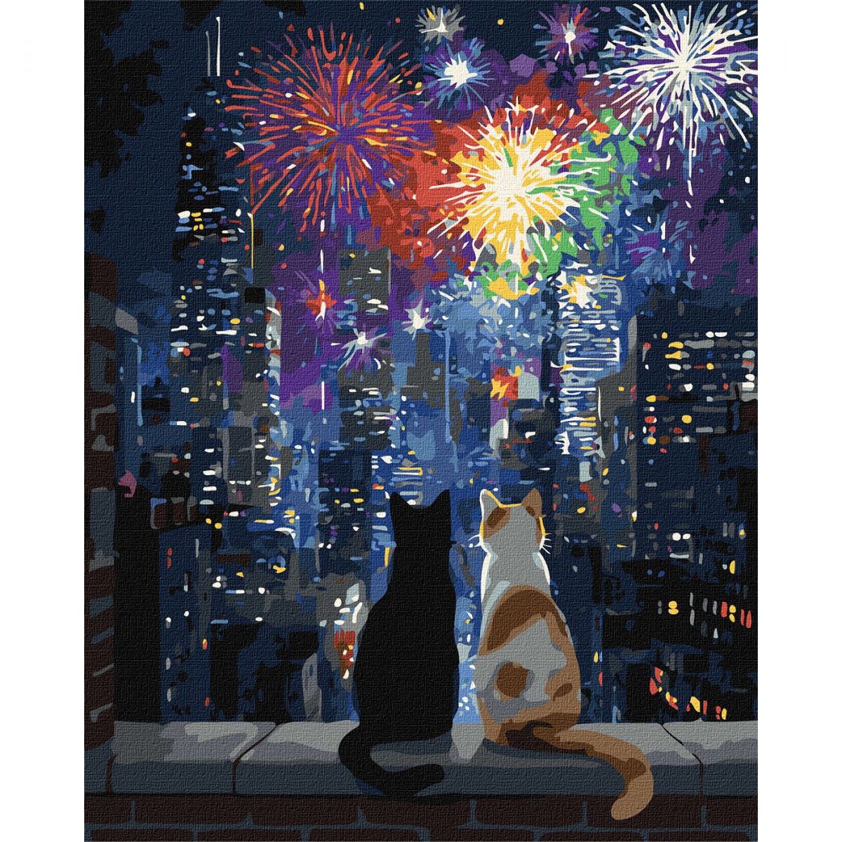 Набор для росписи по номерам "Ночное свидание" 40х50см  фото 1