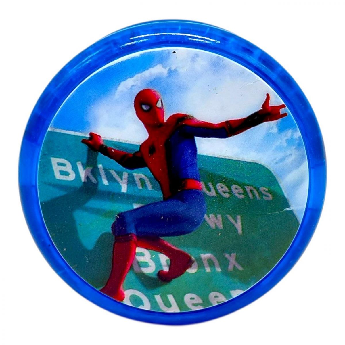 Йо-Йо, що світиться "Людина-Павук" (БЛАКИТНЕ)  фото 1