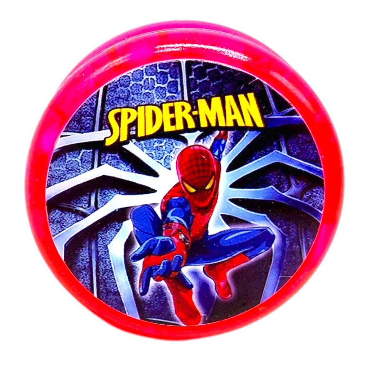 Йо-Йо, що світиться "Людина-Павук" (РОЖЕВЕ)  фото 1