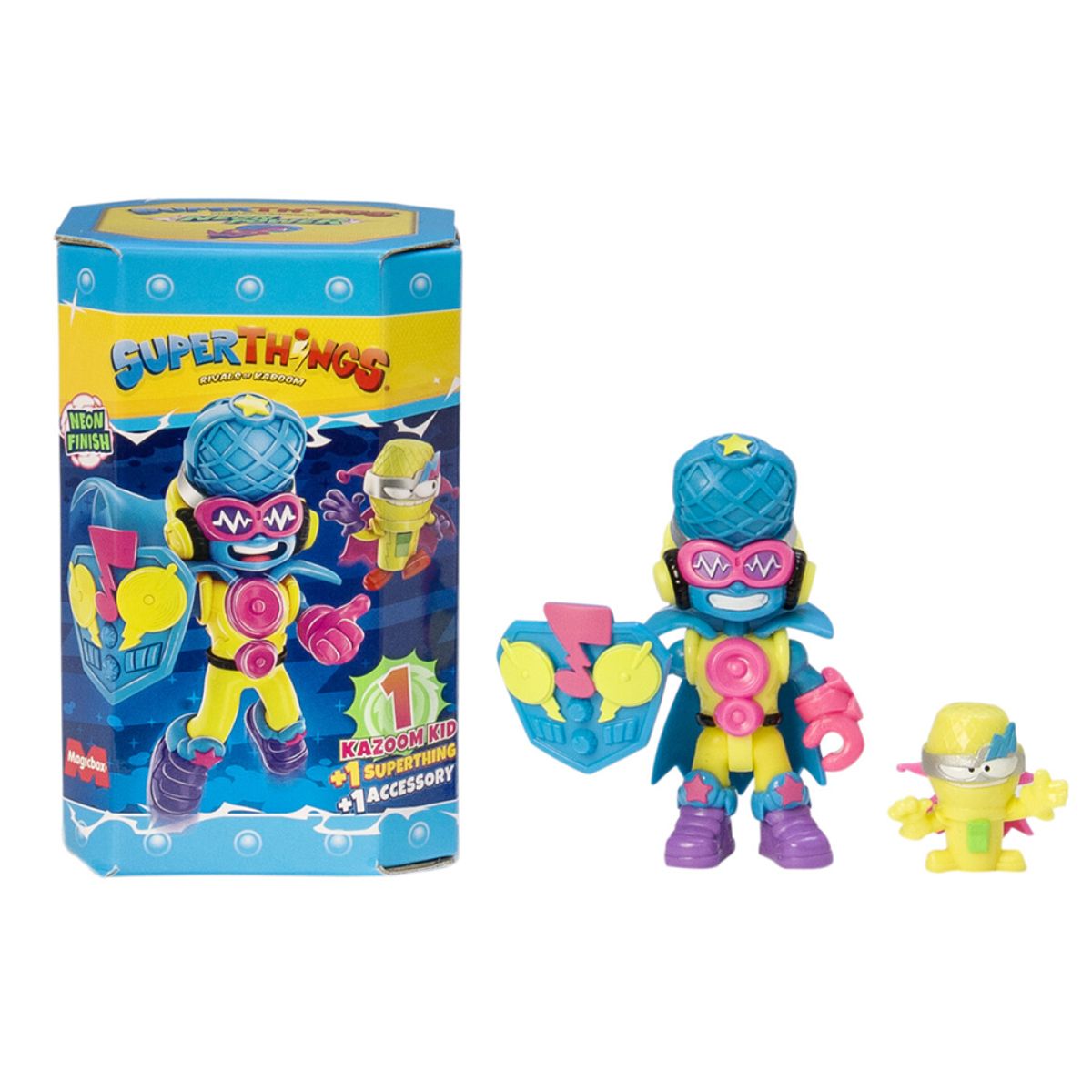 Ігровий набір SUPERTHINGS серії Neon Power – КАЗУМ-КІД (БЛАКИТНИЙ)  фото 1