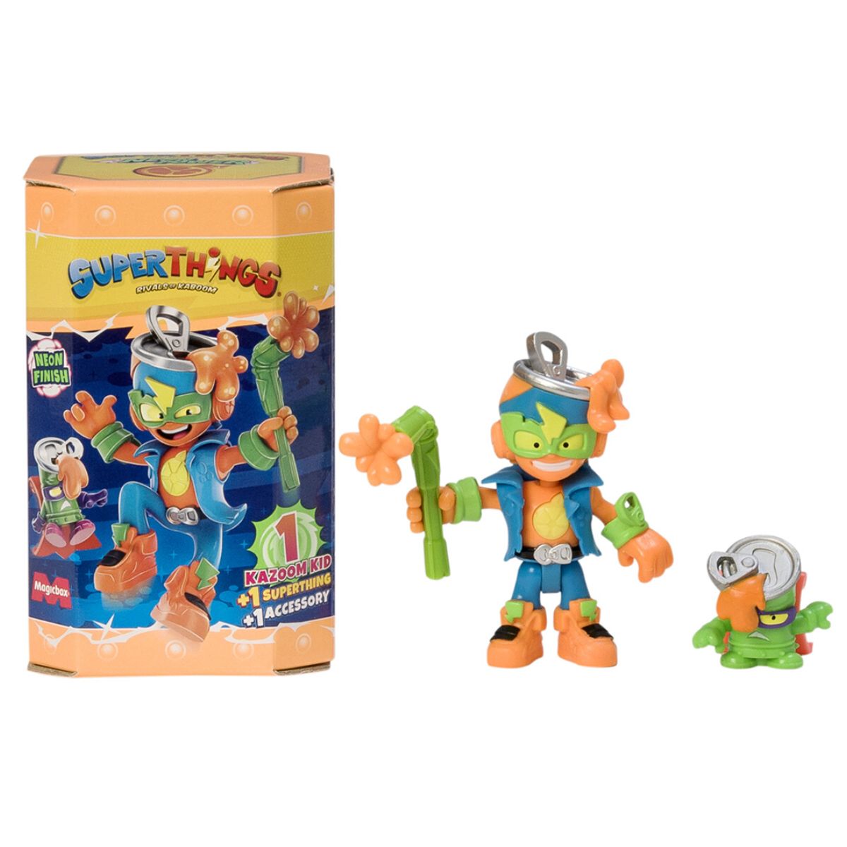 Ігровий набір "SUPERTHINGS серії Neon Power – КАЗУМ-КІД" (ПОМАРАНЧЕВИЙ)  фото 1