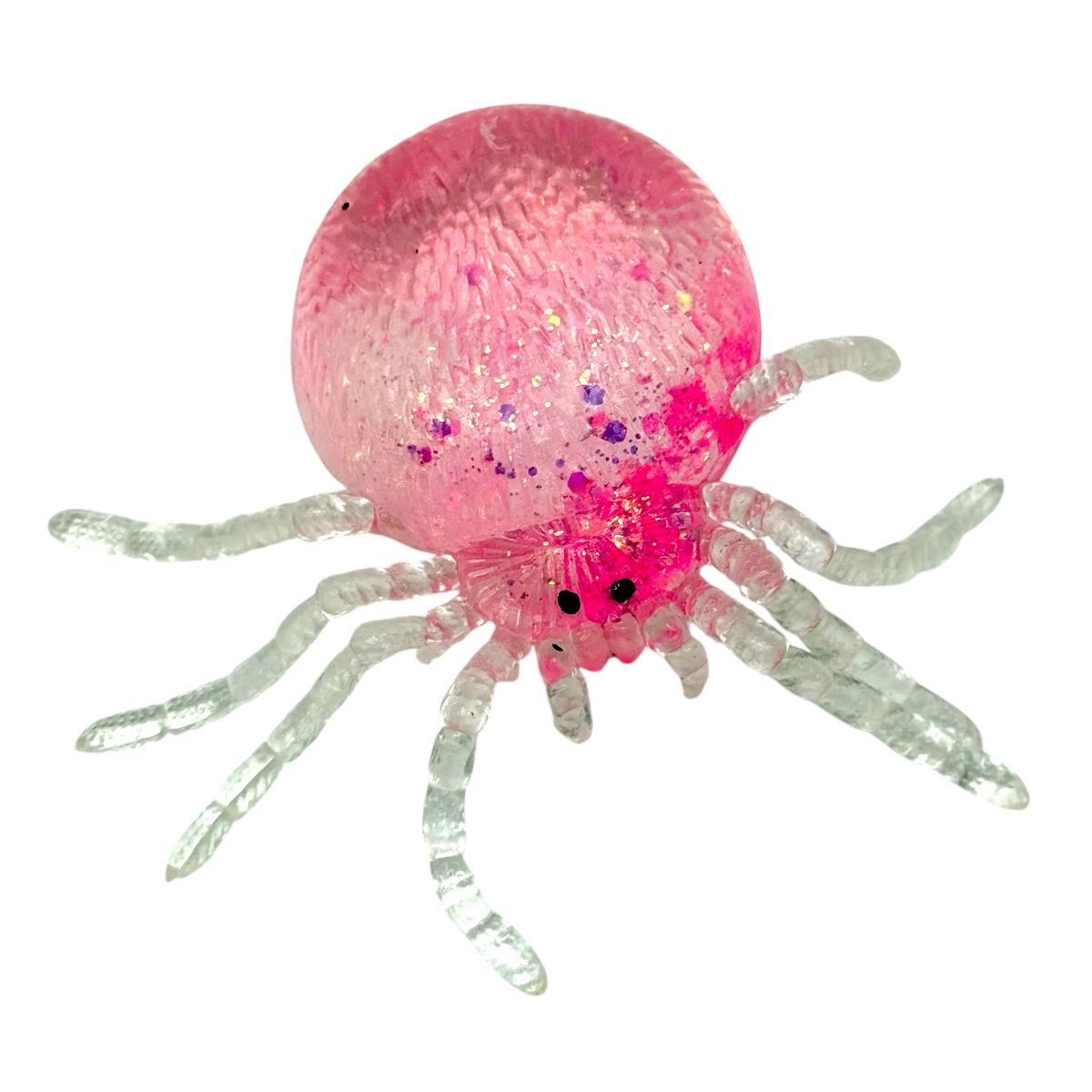 Антистрес жуйка-тягучка Павучок (РОЖЕВИЙ) 10см  фото 1