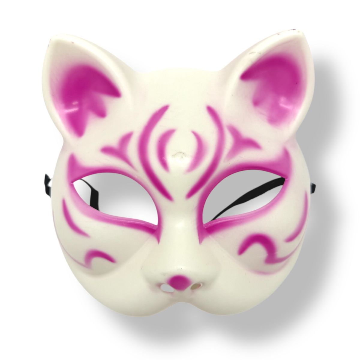 Маска Японської лисиці (БІЛО-РОЖЕВА)  фото 1