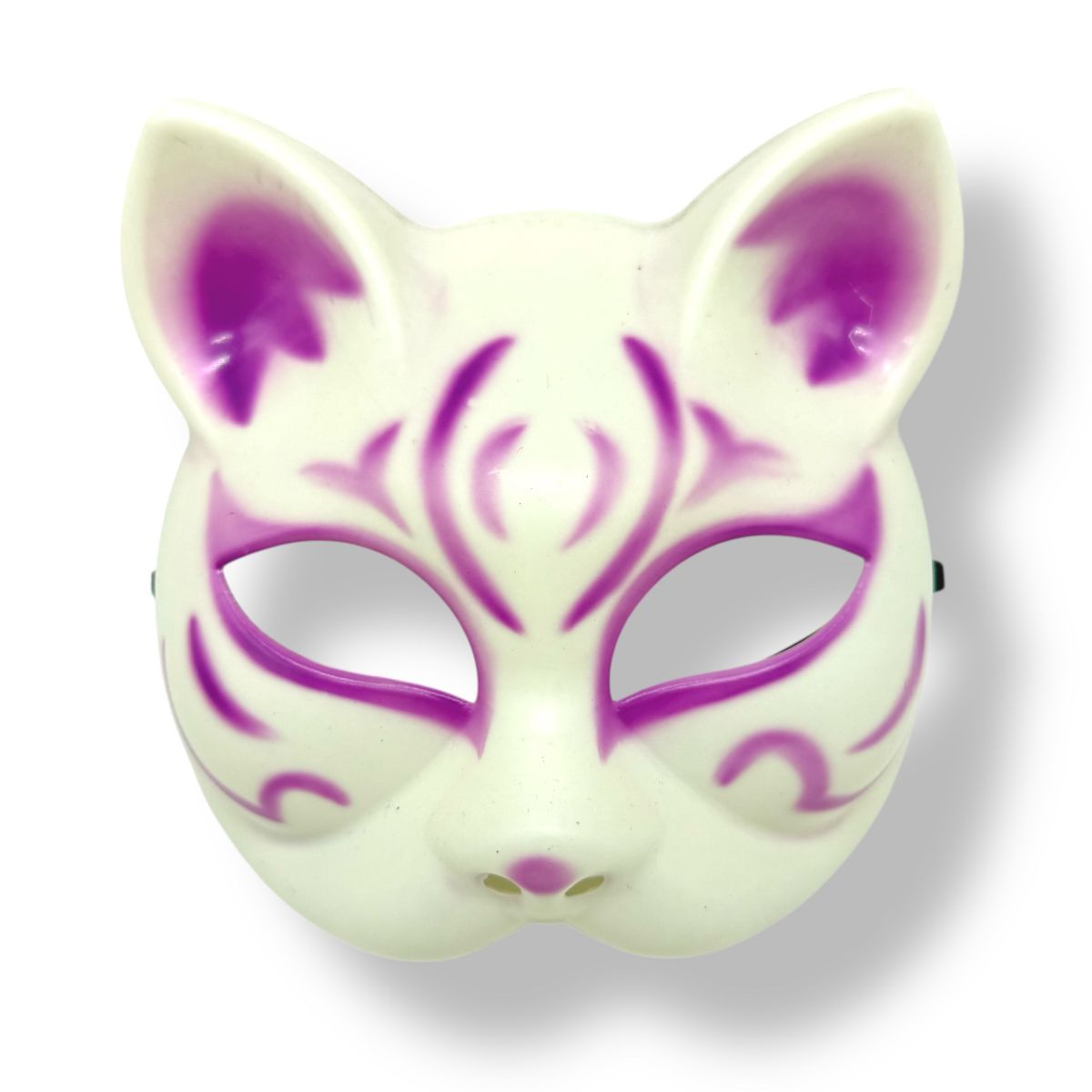 Маска Японської лисиці (БІЛО-ФІОЛЕТОВА)  фото 1