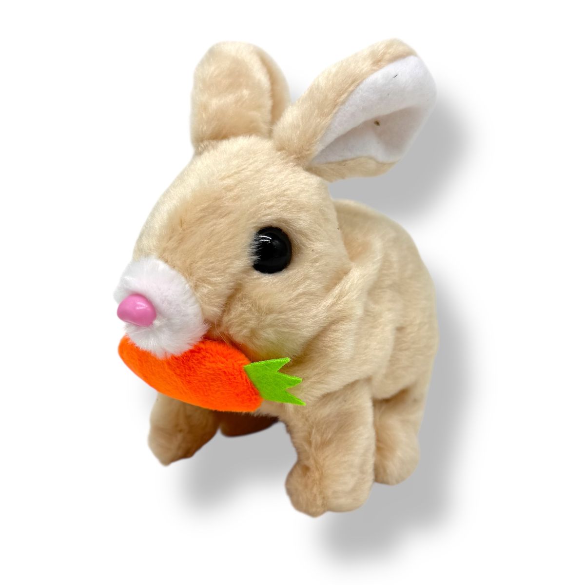 Заяц ходок с морковкой (БЕЖЕВЫЙ)  фото 1