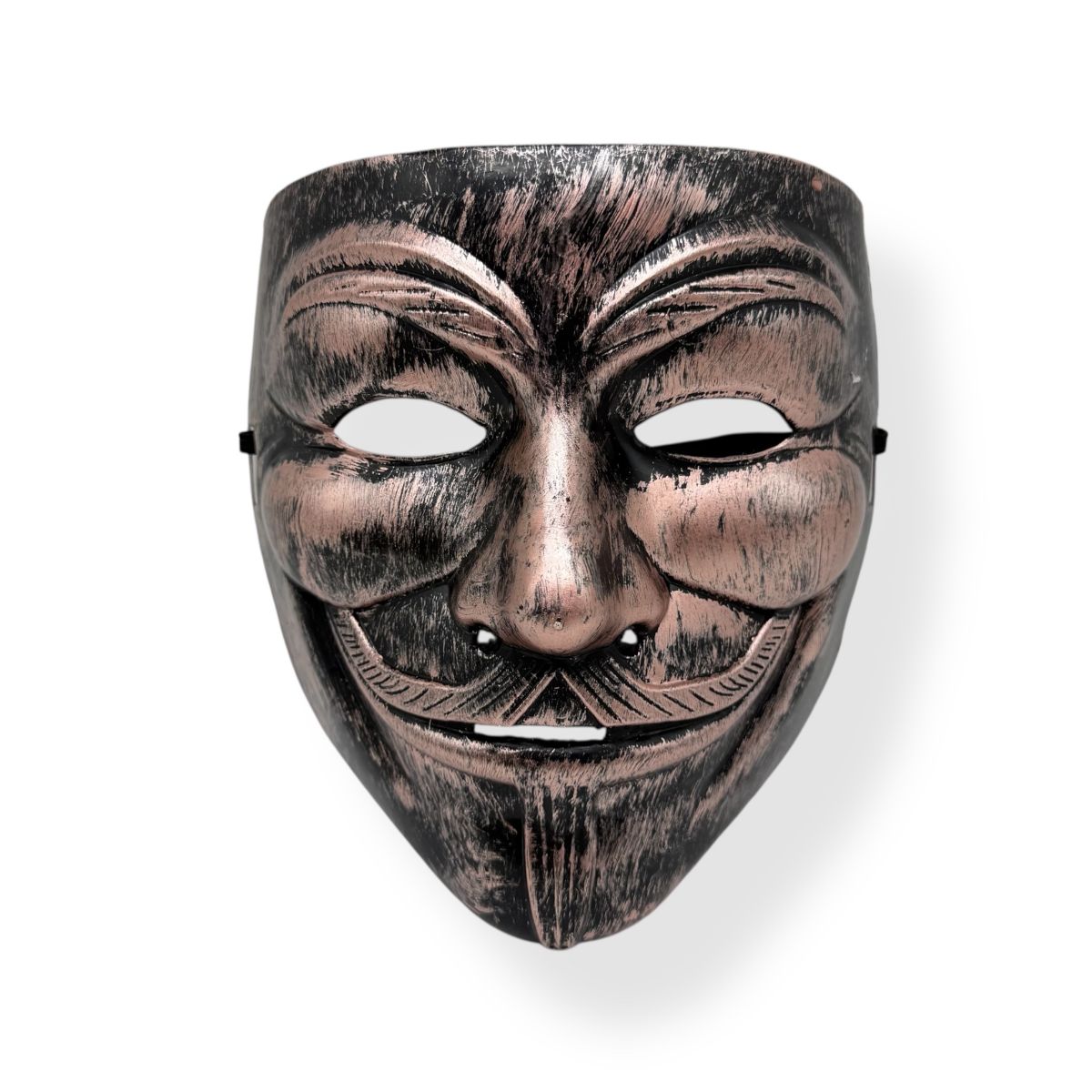 Маска Гая Фокса (анонімус), бронзова  фото 1