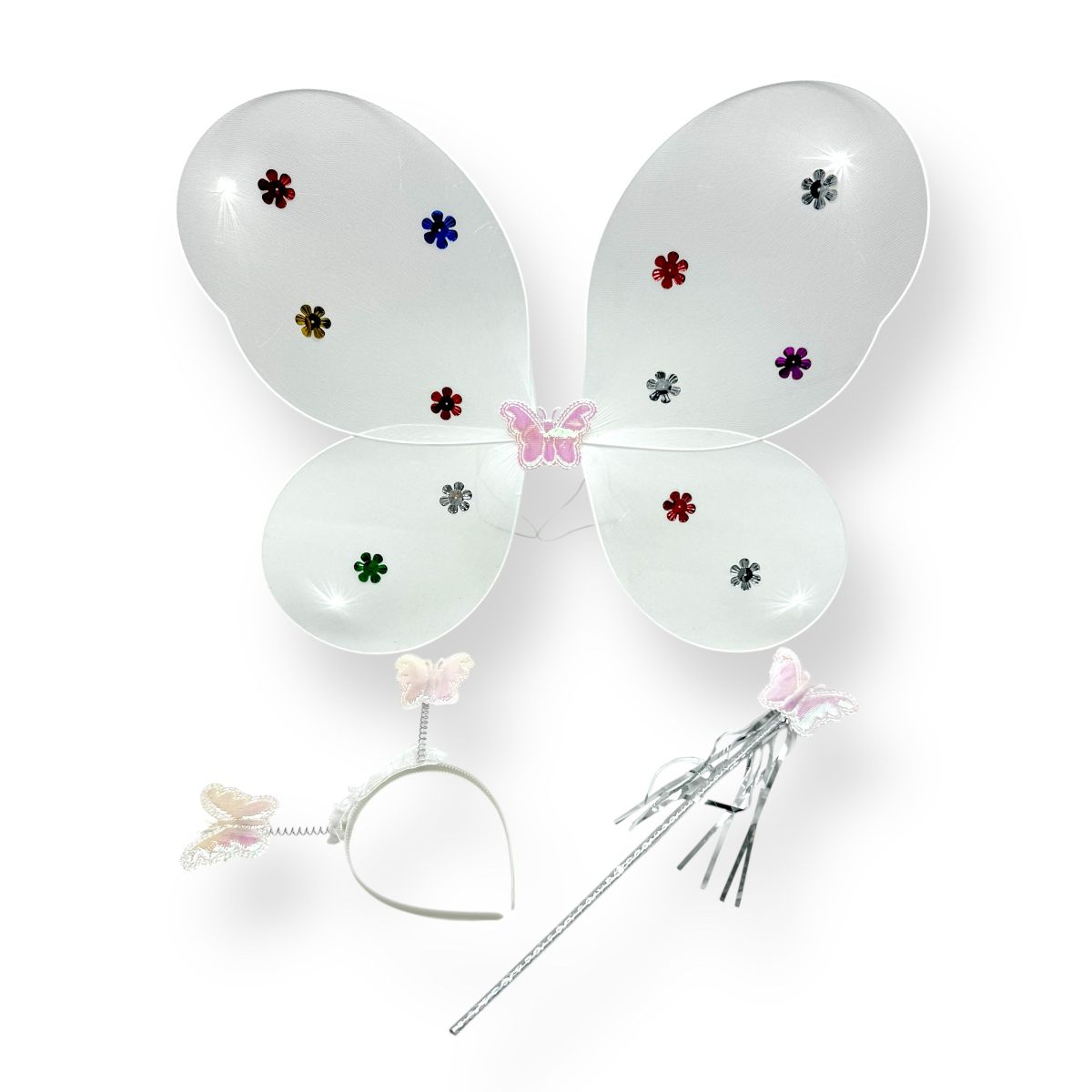 Крила метелика з обручем (БІЛІ)  фото 1