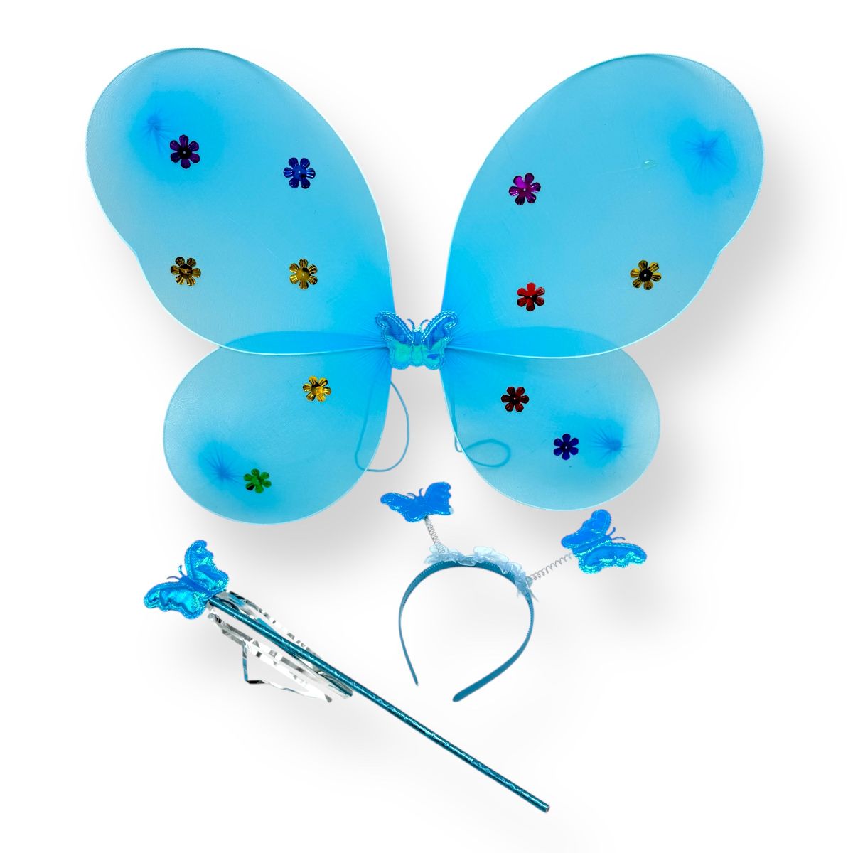 Крила метелика з обручем (БЛАКИТНІ)  фото 1
