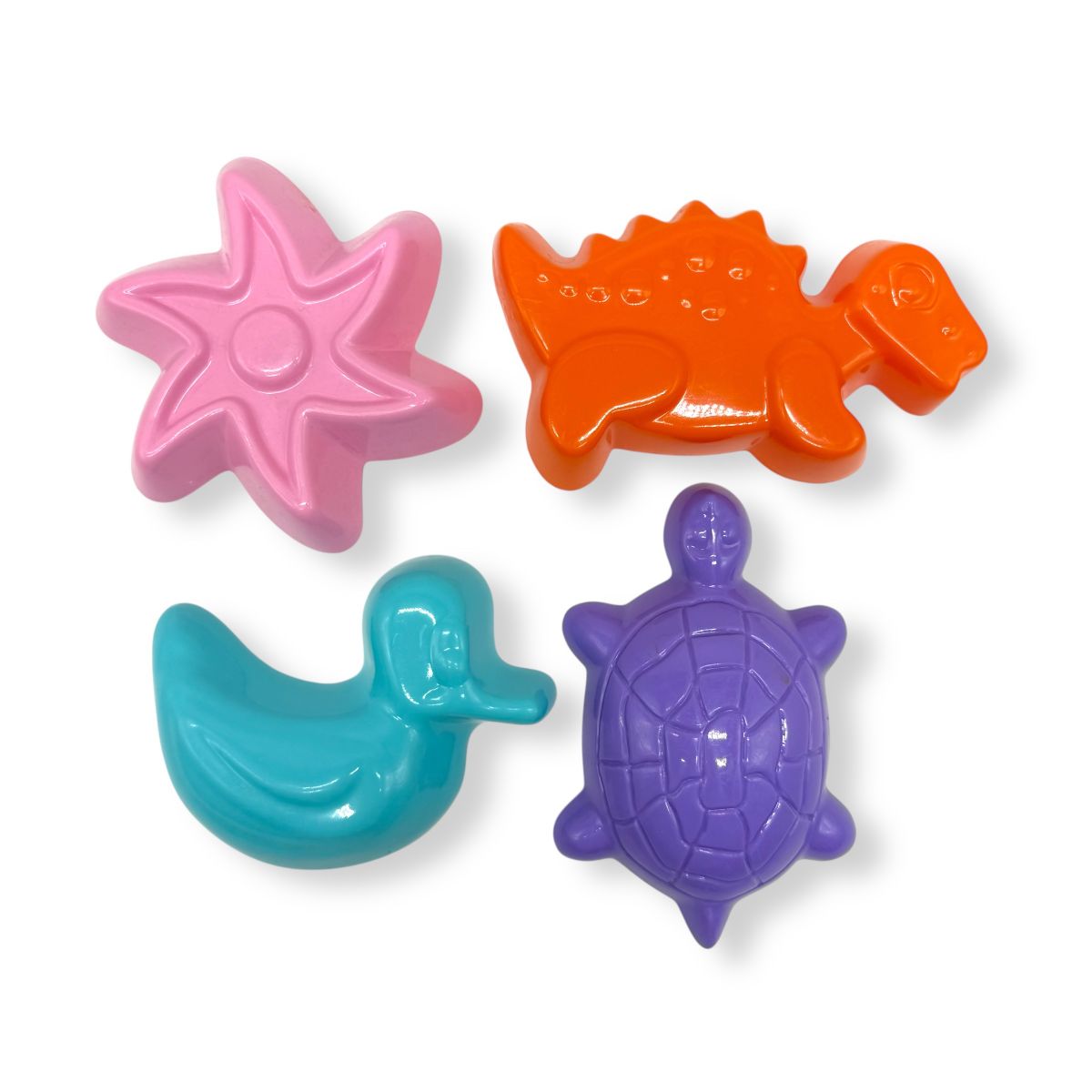 Набір формочок для піску 4 шт (ПАСТЕЛЬ)  фото 1