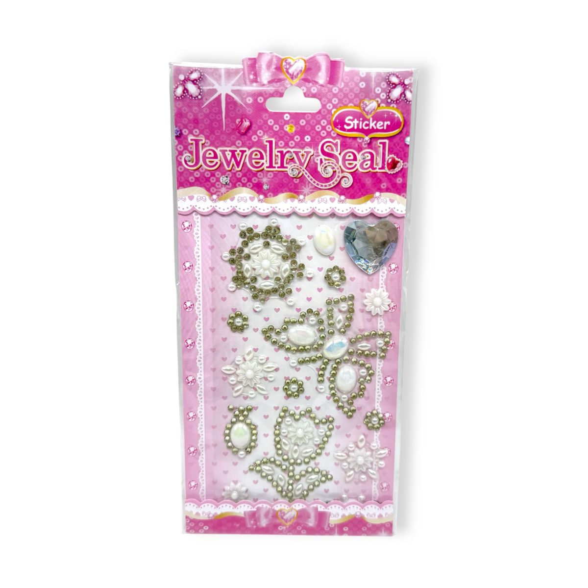 Наклейки-стразы (белый)  фото 1