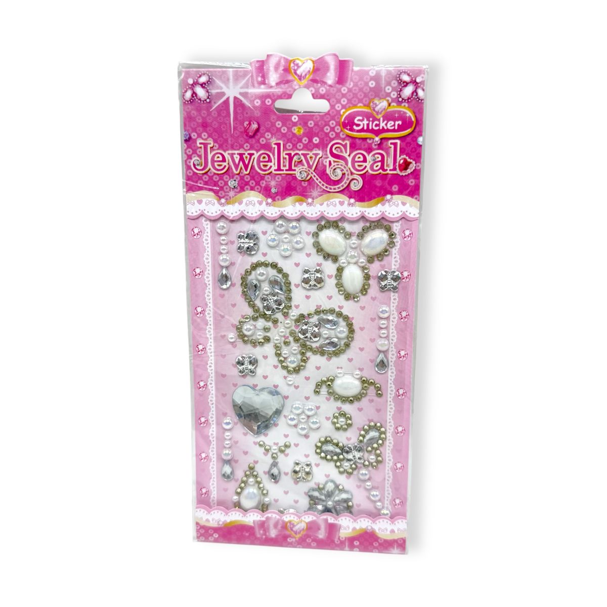 Наклейки-стразы (белый)  фото 1