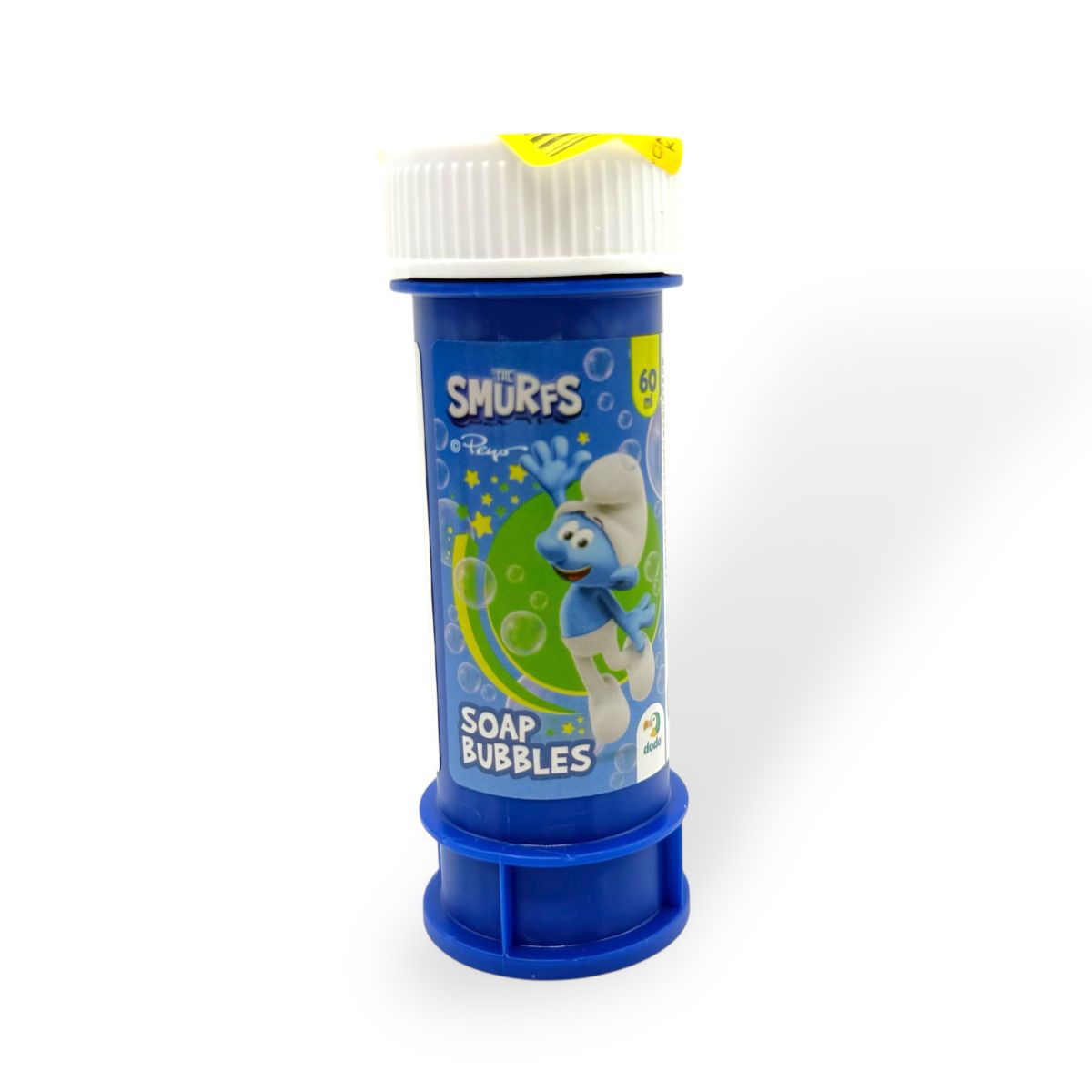 Уцінка.  Бульбашки мильні "Смурфики", 60 мл - ТРІСНУТА КРИШКА  фото 1