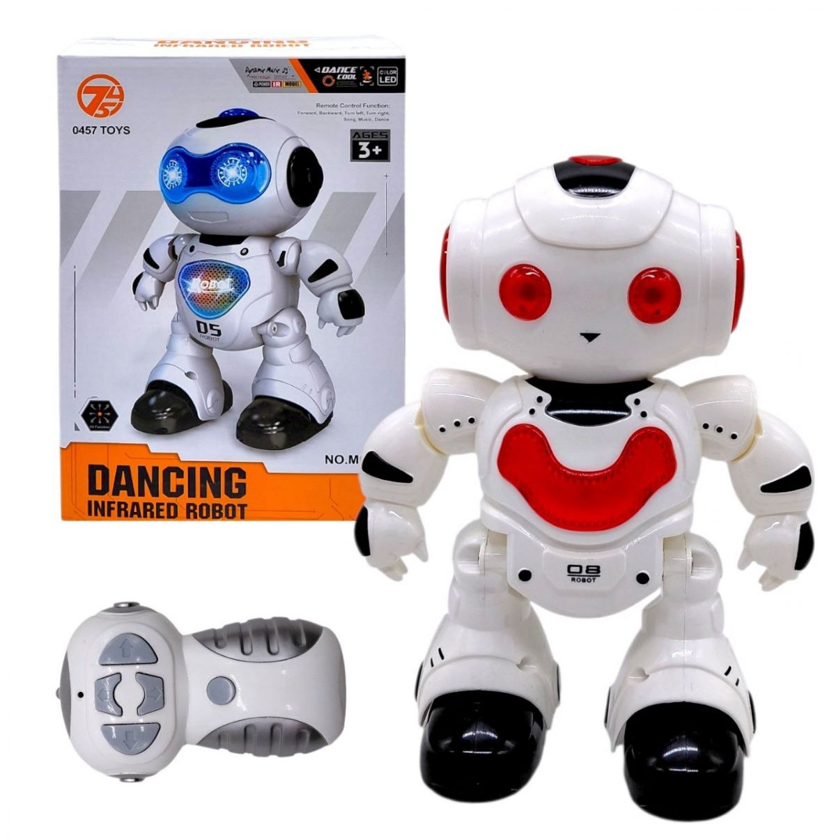 Робот на радіокеруванні (звуки, мелодії, підсвічування, режим демонстрації)  фото 1