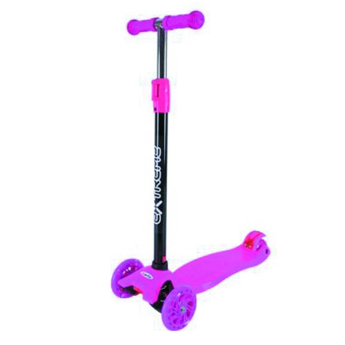 Самокат дитячий 4-х коліс MAXI, колеса PU світяться (РОЖЕВИЙ)  фото 1