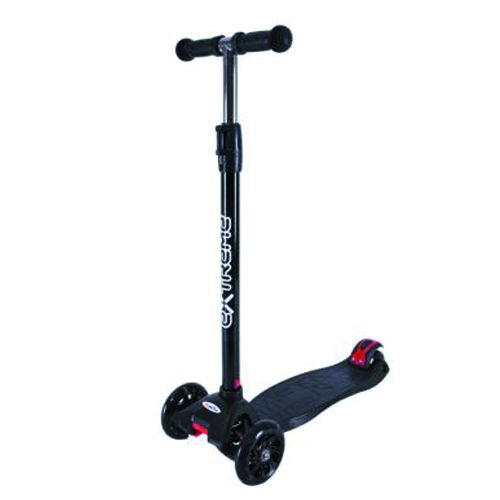 Самокат дитячий 4-х коліс MAXI, колеса PU світяться (ЧОРНИЙ)  фото 1