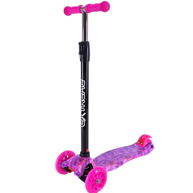 Самокат дитячий 4-х коліс  MAXI, колеса PU світяться (ФІОЛЕТОВИЙ)  фото 1