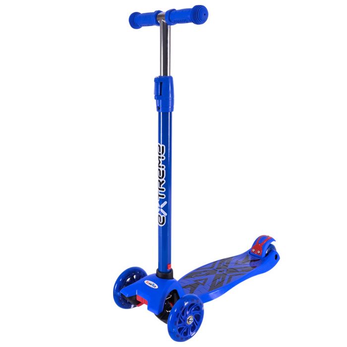Самокат дитячий 4-х коліс.  MAXI, колеса PU світяться (СИНІЙ)  фото 1