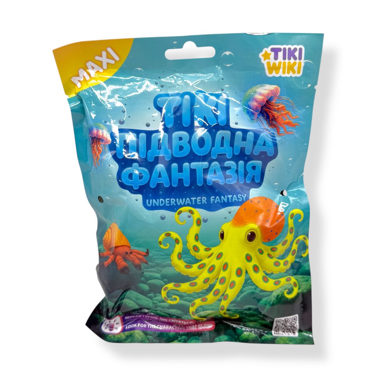 Стретч-іграшка у вигляді тварини TIKI WIKI серії "Maxi" – ТІКІ ПІДВОДНА ФАНТАЗІЯ (у диспл. )  фото 1