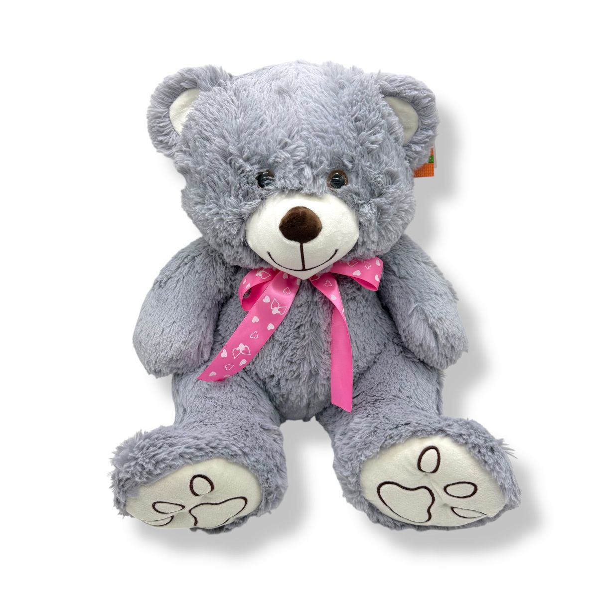 Мʼяка іграшка Ведмедик Макс 45 см.  (СІРИЙ)  фото 1