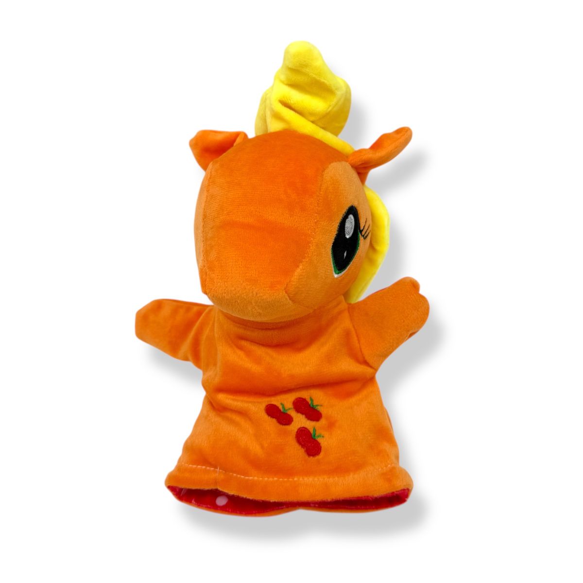 Мʼяка іграшка-рукавичка "Поні" (23см) (ПОМАРАНЧЕВА)  фото 1