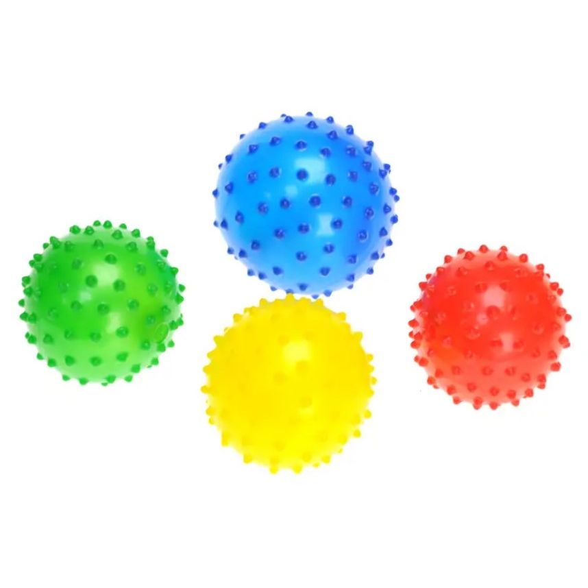 Мʼяч дитячий "Їжачок", 9 см, 4 шт в сітці  фото 1