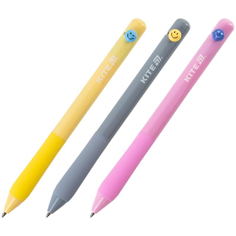 Ручка кулькова автоматична Smile, синя  фото 1