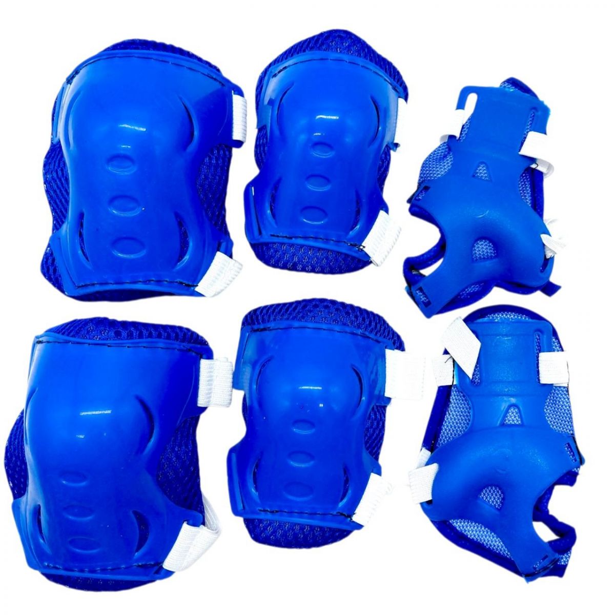 Захисне спорядження, налокітники, наколінники, запястя, у сітці (СИНІЙ)  фото 1