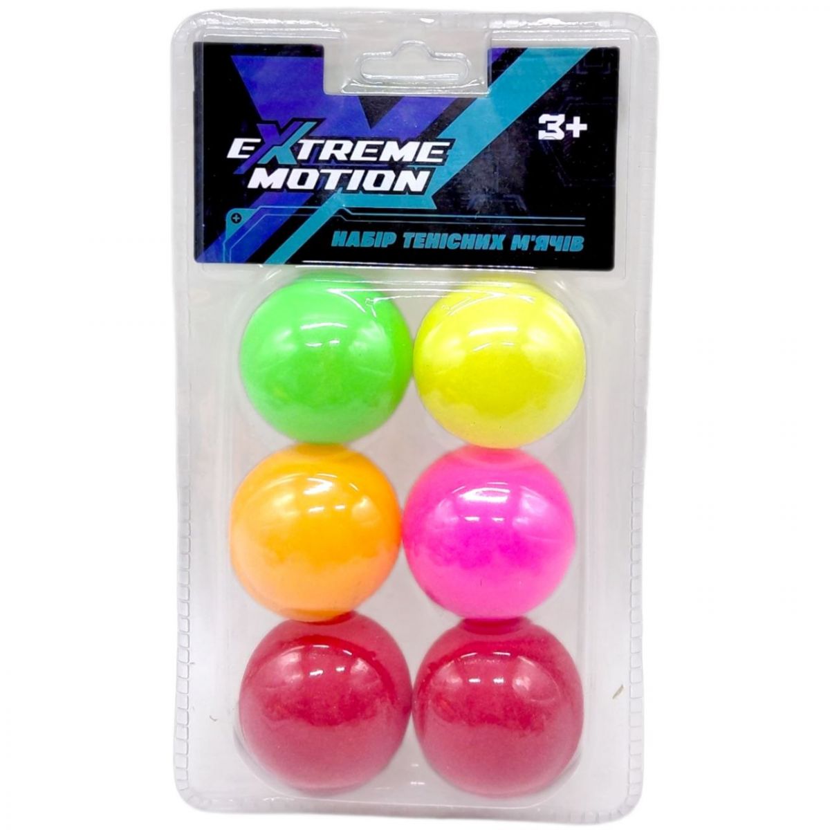 Мʼячики для тенісу (матеріал PP, 6 шт в упак. слюда)  фото 1