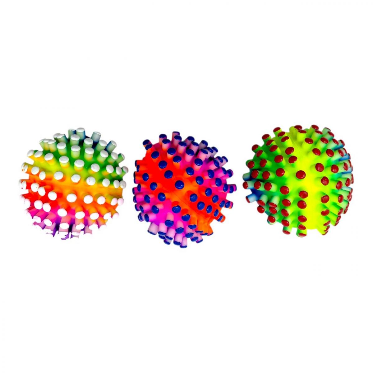 Мʼяч гумовий 3ʼʼ (мікс кольори) 90г  фото 1