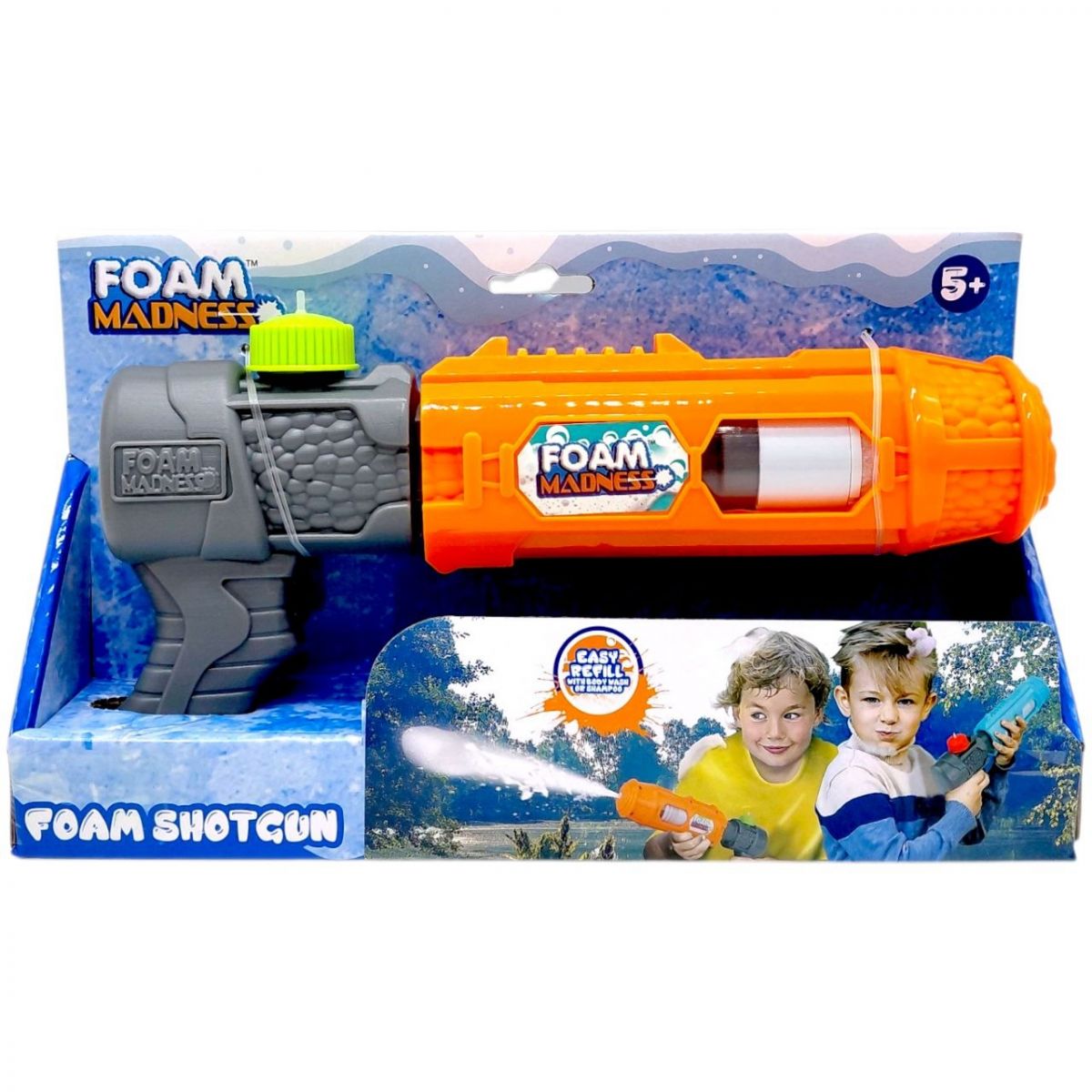 Водний пістолет (стріляє піною) 24,5 см  фото 1