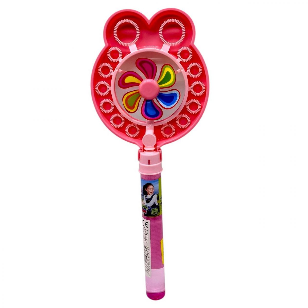 Мильні бульбашки з вітряком (РОЖЕВИЙ)  фото 1