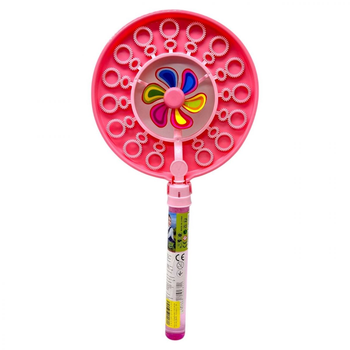 Мильні бульбашки з вітряком (РОЖЕВИЙ)  фото 1