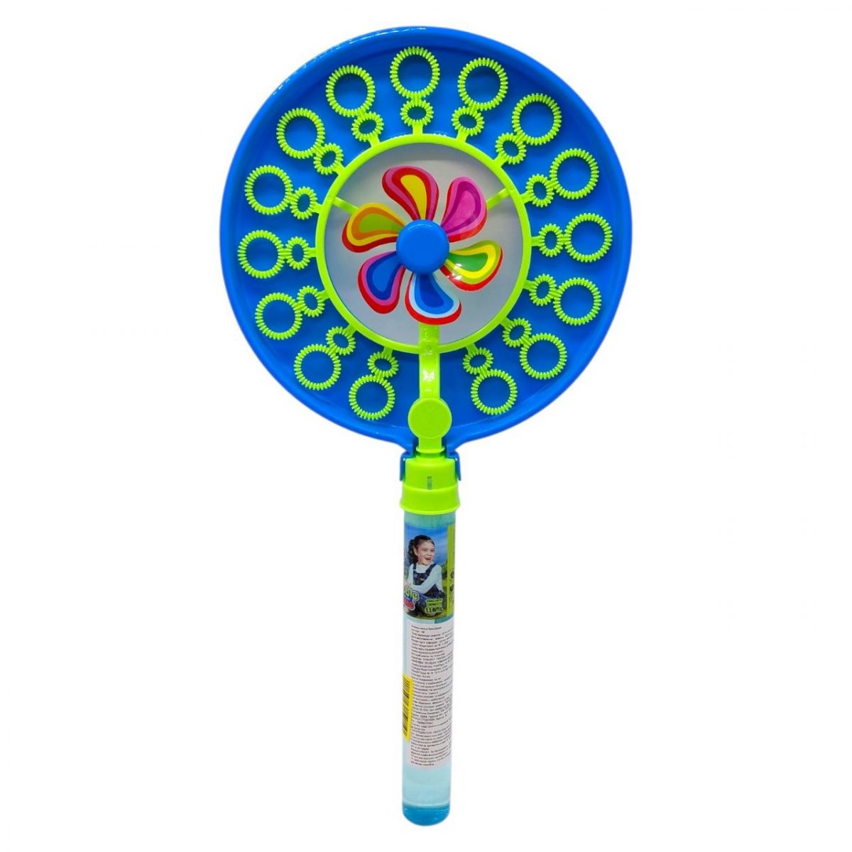 Мильні бульбашки з вітряком (БЛАКИТНИЙ)  фото 1