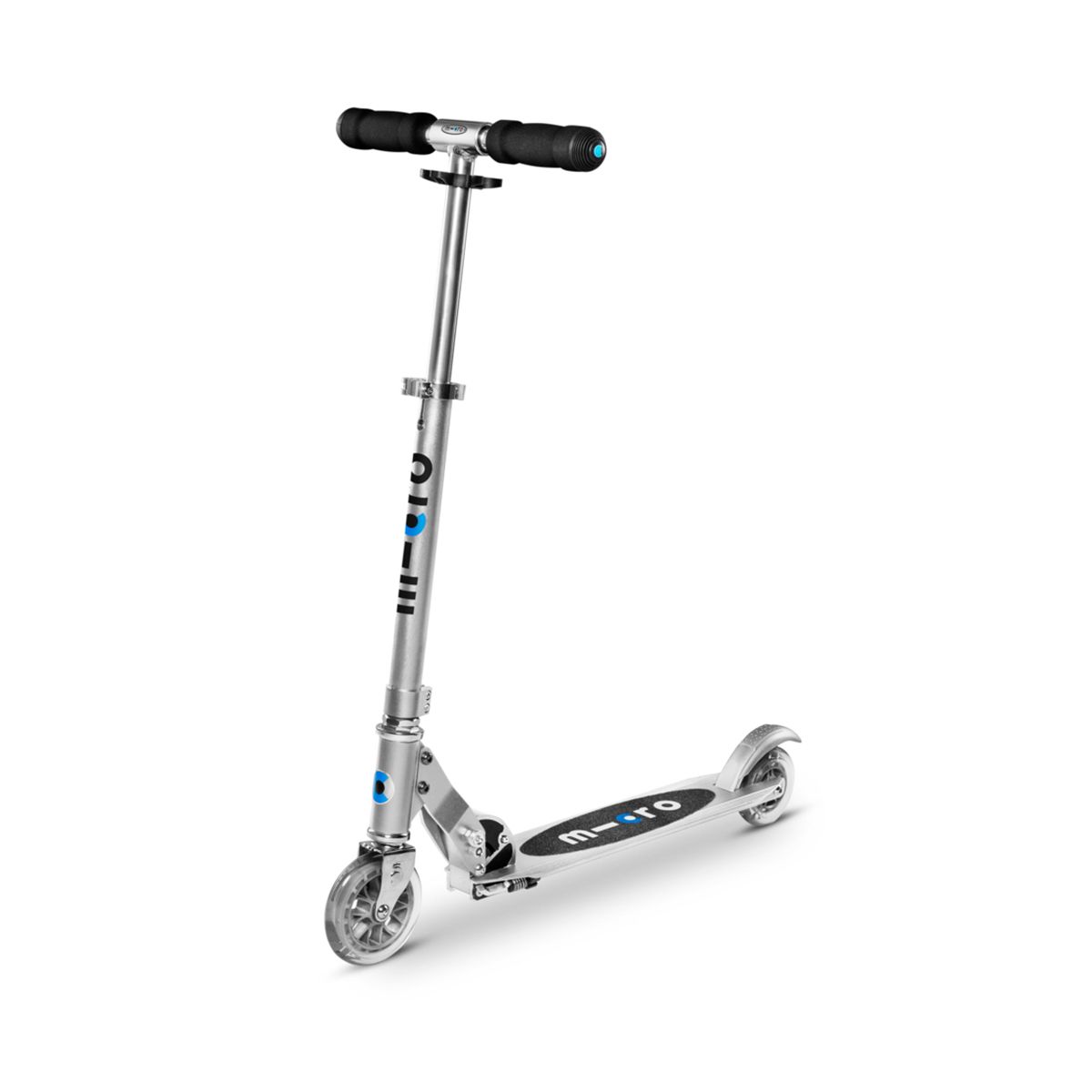 Самокат MICRO серии Sprite – Матовый серебристый  фото 1