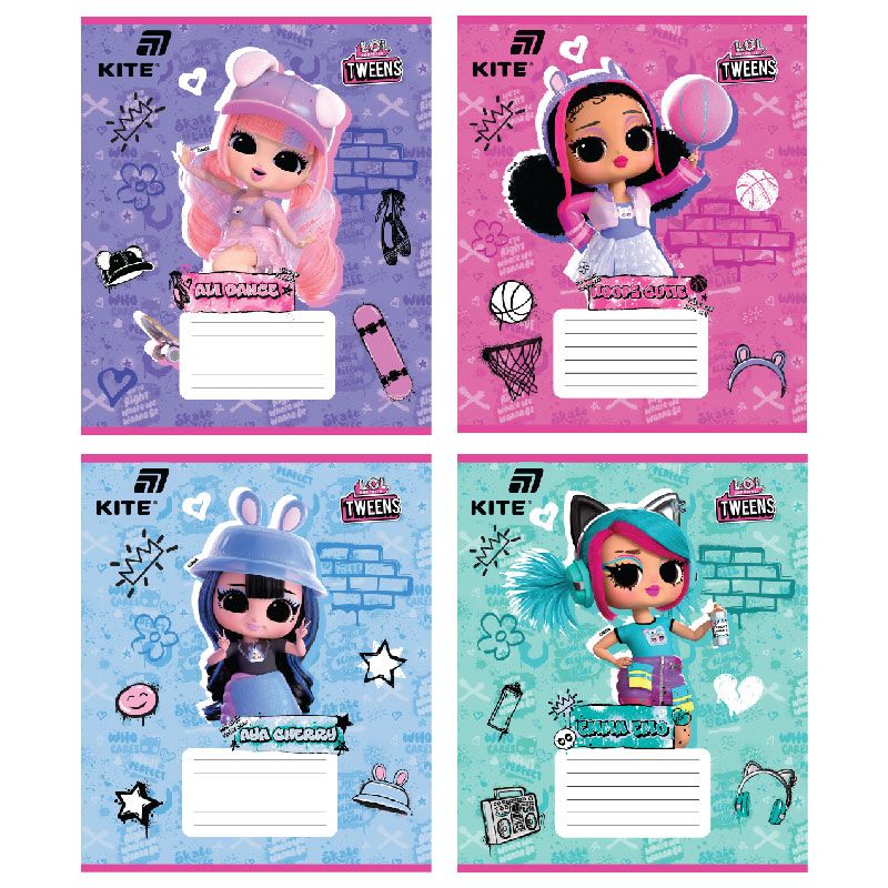 Зошит 12 арк. , кос. , УФ лак + глітер, LO  фото 1