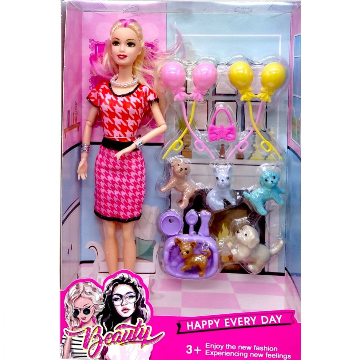 Лялька з улюбленцями, ігровий набір (ВИД 2)  фото 1