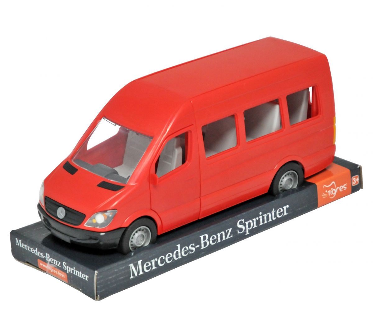 Автомобіль Mercedes-Benz Sprinter пасажирський (червоний) на планшетці  фото 1