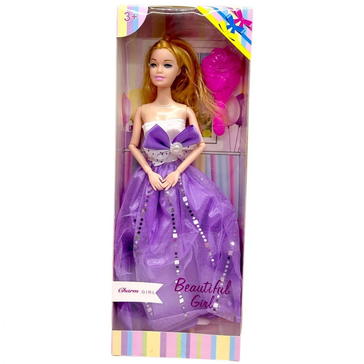 Лялька сукні з бантом святкове (БУЗКОВА)  фото 1