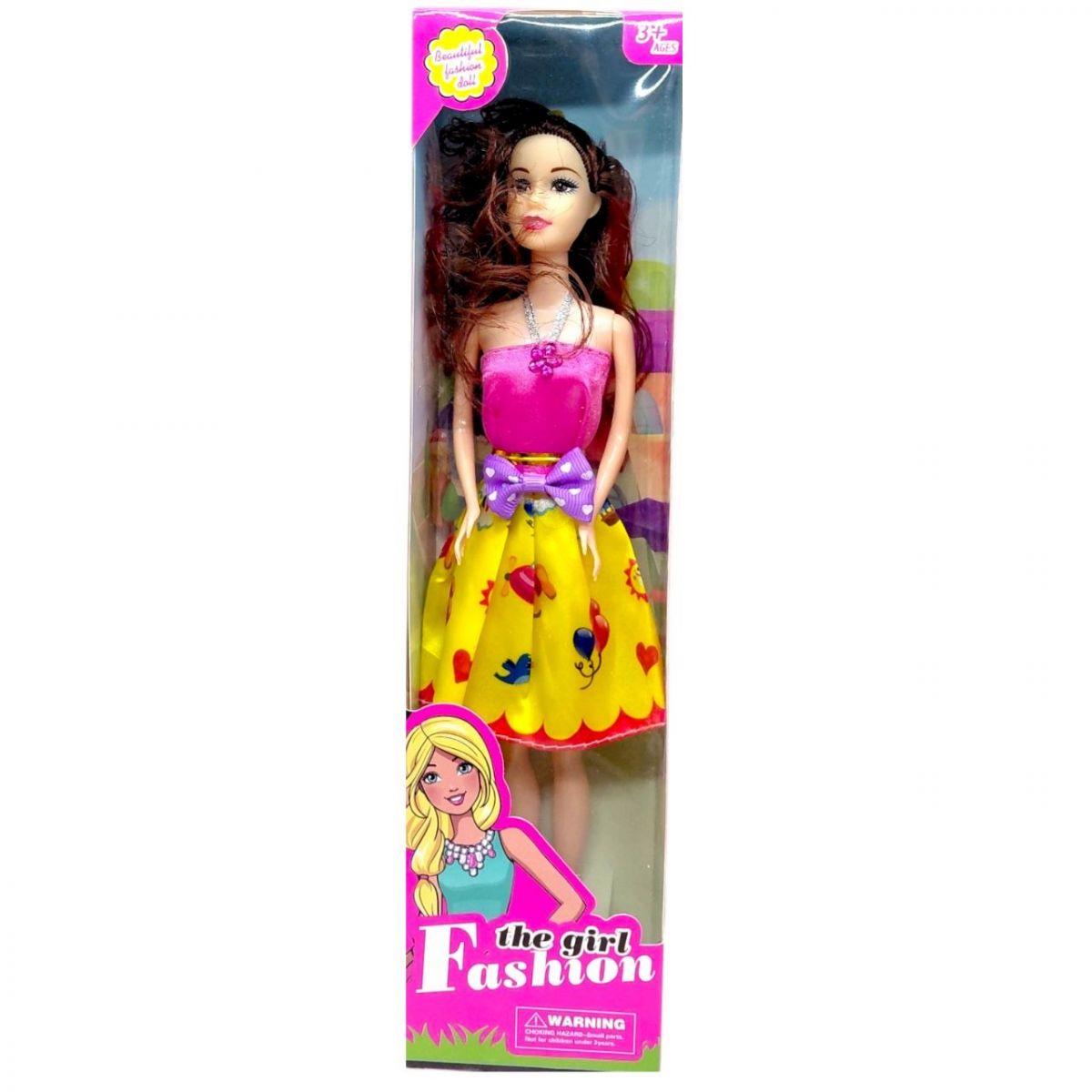 Лялька серії "Fashion Girl" (ЖОВТО-РОЖЕВА)  фото 1