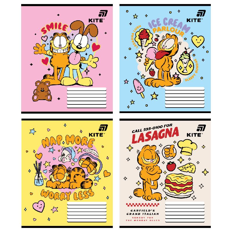 Тетрадь 12 л. , кос. , софт тач + УФ лак, GF  фото 1