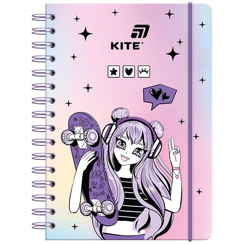 Блокнот на спіралі А5, 80 арк. , кл. , Anime Dream  фото 1