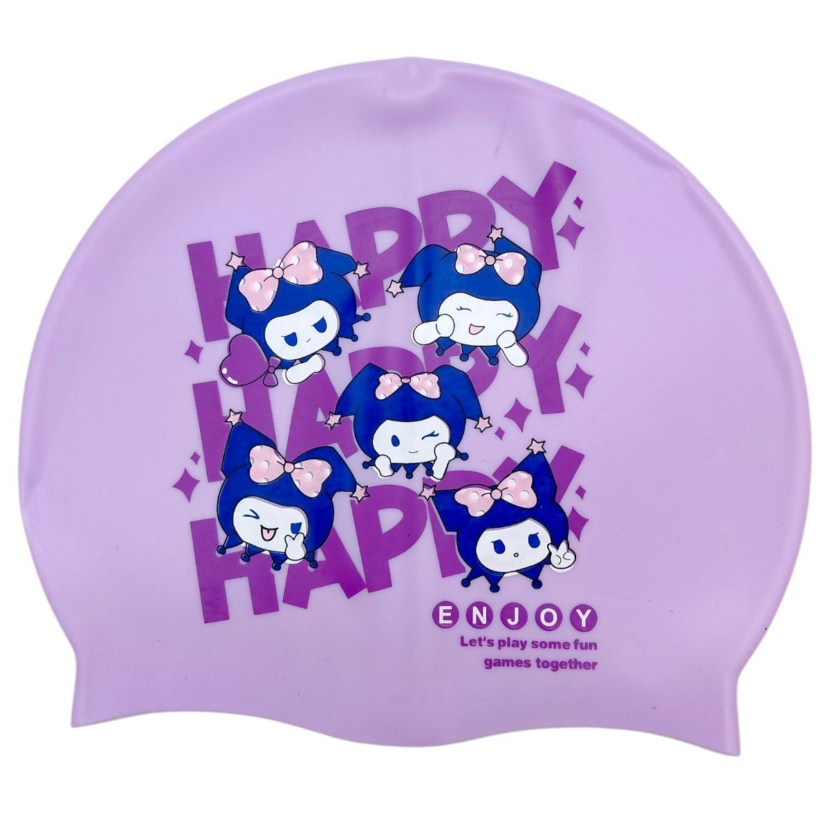 Шапочка для плавання силіконова, у пакеті "KUROMI" (БУЗКОВА)  фото 1