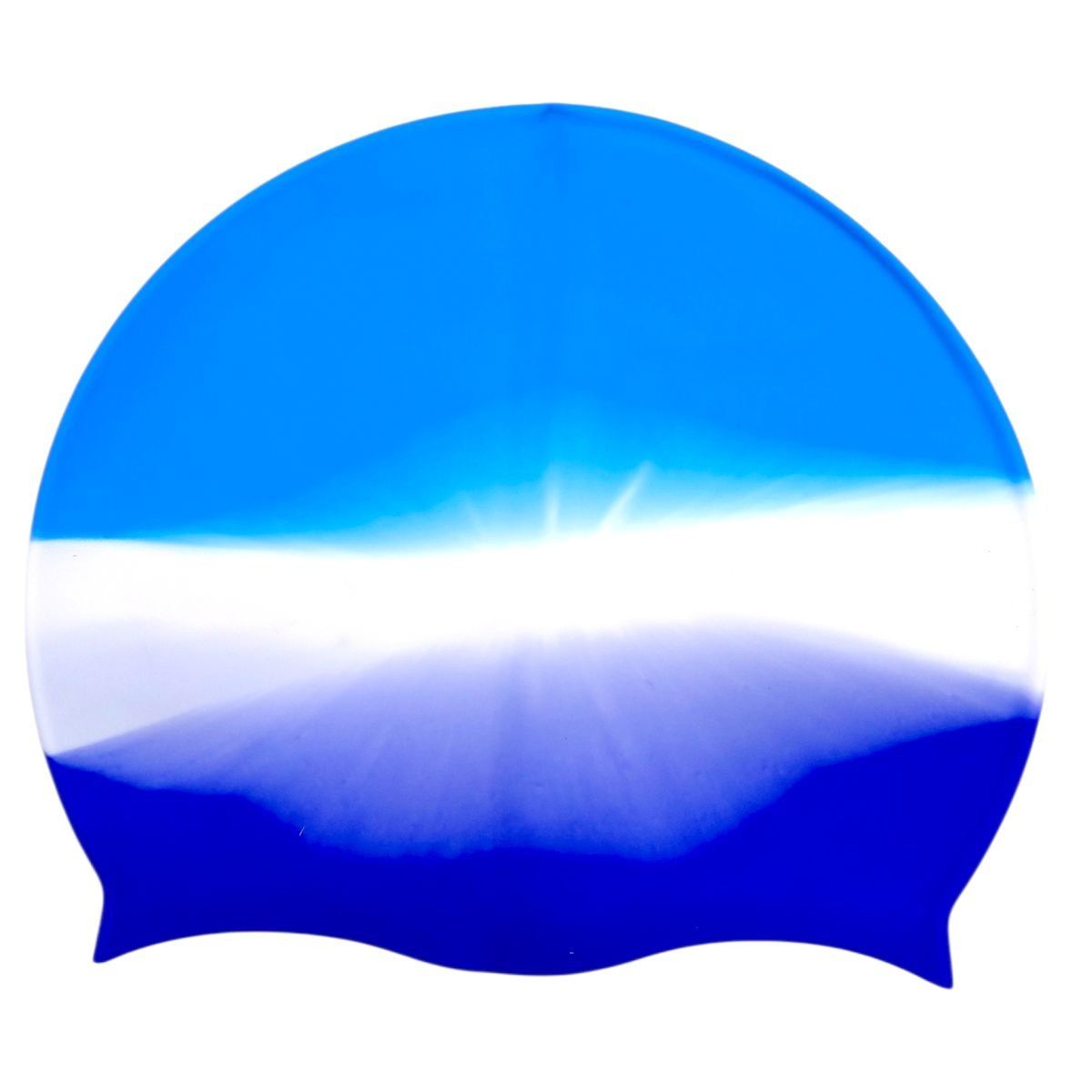 Шапочка для плавання силіконова, у пакеті (СИНЬО-БЛАКИТНА)  фото 1
