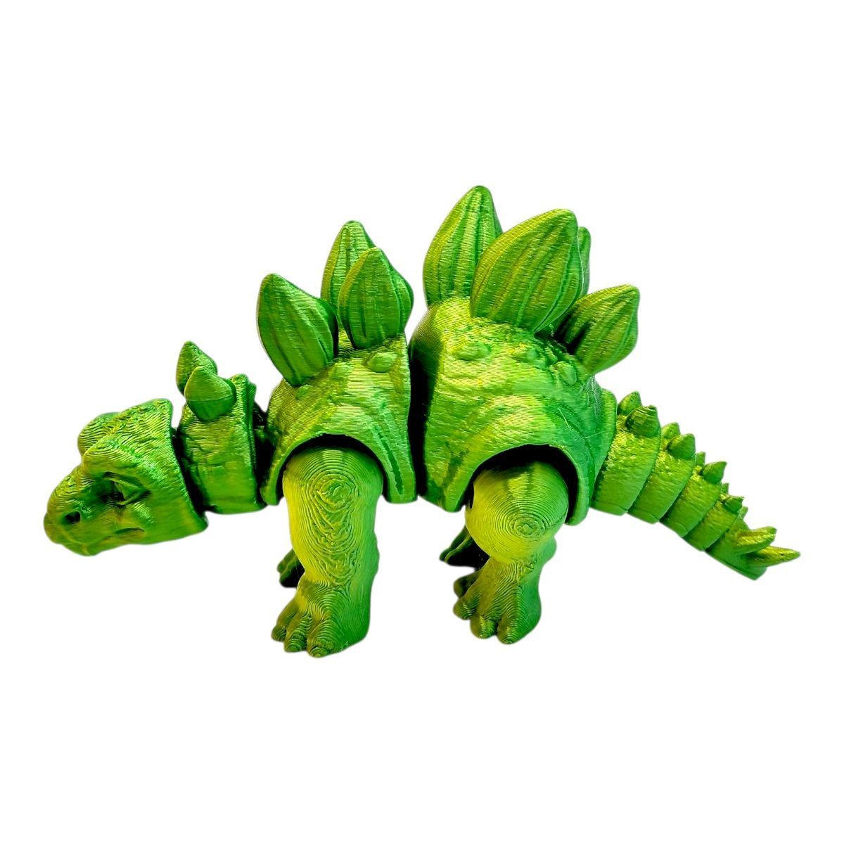 Іграшка рухлива 3D Динозавр 18 см, Стегозавр (ЗЕЛЕНИЙ)  фото 1