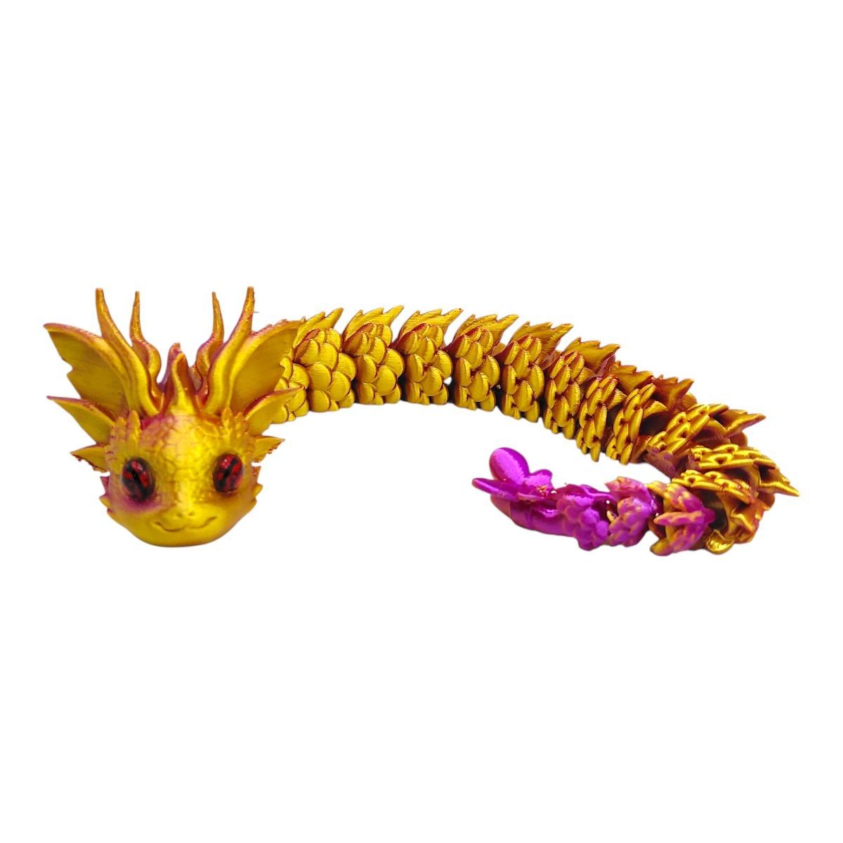 Іграшка рухлива 3D Королівський Дракон 32см (ПУРПУРНИЙ)  фото 1